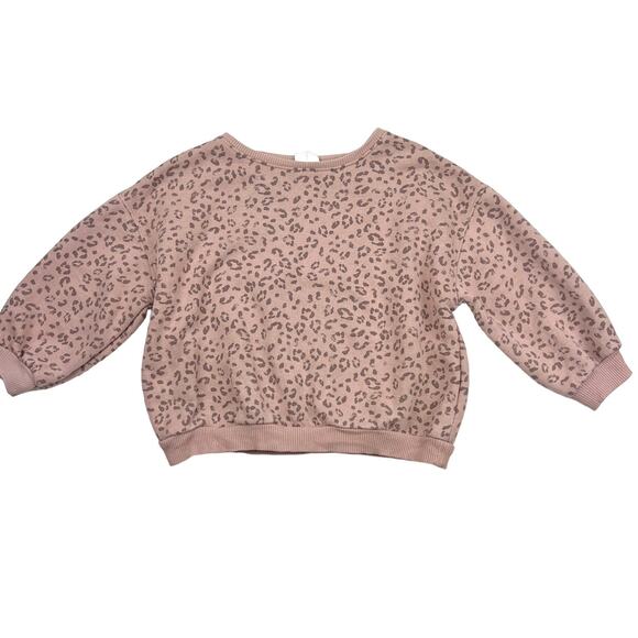 Zara Leopard Print Sweatshirt - Picture 1 of 5